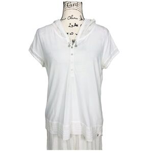 NILE Silk Blend Hooded Top